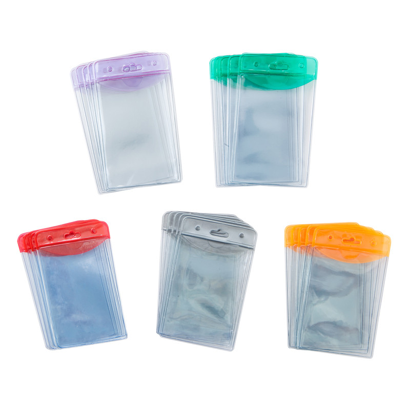 Win ซองใสขอบสีคลิป แนวตั้ง S (แพ็ค5ซอง)