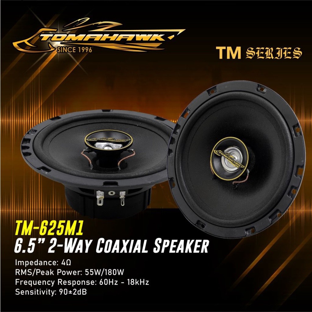TOMAHWK TM 625M1 SERIES 6.5 INCH 2 WAY COAXIAL SPEAKER