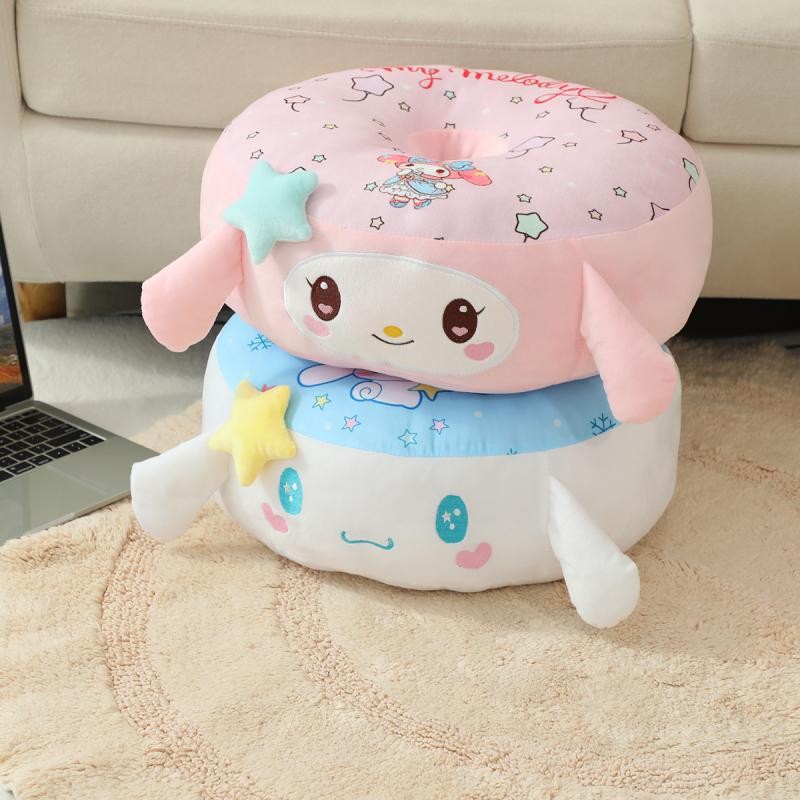 Melody Kuromi Cinnamon Dog ญี่ปุ่นน่ารัก Futon Donuts หนาชั้น Bay Window Cushion หมอน