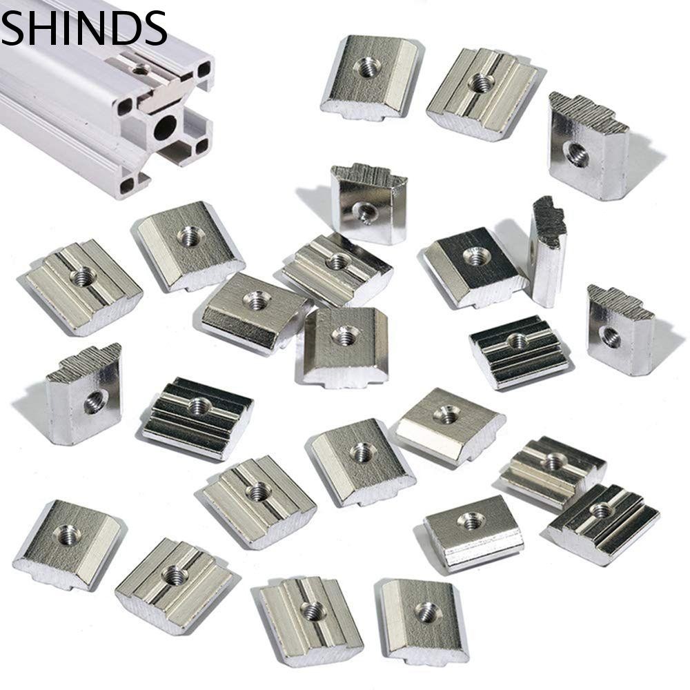 SHINDS Hammer Nut 20 ชิ้น T Block Square T-Track เลื่อน T Slot Nut