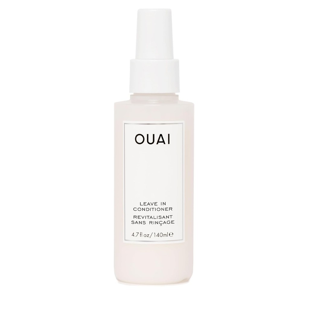 OUAI Leave In Conditioner & Heat Protectant Spray - Prime Hair for Style, Smooth Flyaways, เพิ่มความ