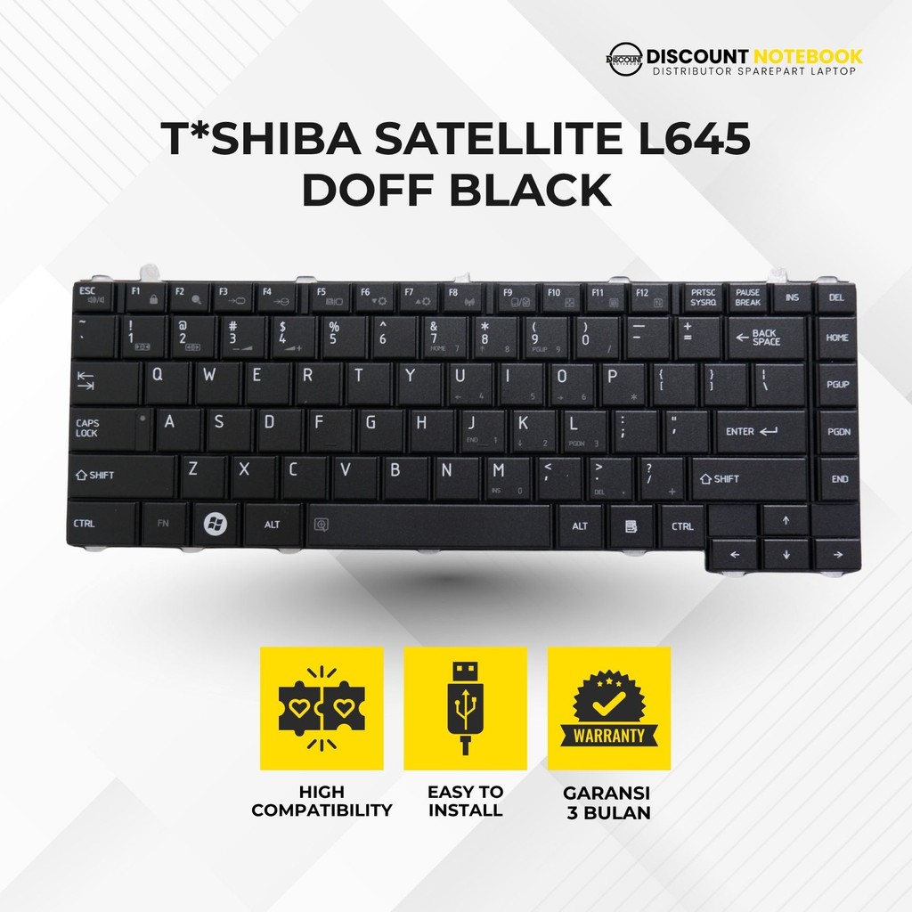 TOSHIBA Satellite C600 C640 L620 L630 L640 L645 L730 L735 L740 L745 แป้นพิมพ์แล็ปท็อป [รับประกัน 3 เ