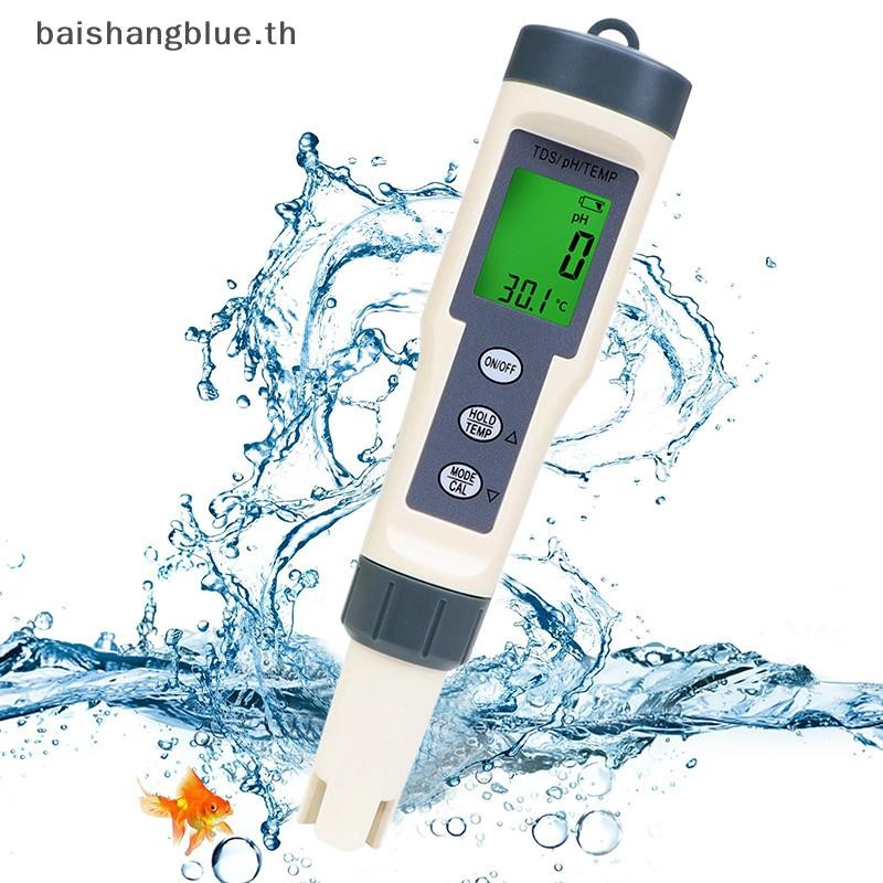 PRE PH Meter, TDS/pH/อุณหภูมิ 3-in-1 PH Meter สําหรับน้ํา, 0-14 PH ช่วงการวัด Digital PH Meter SMRT