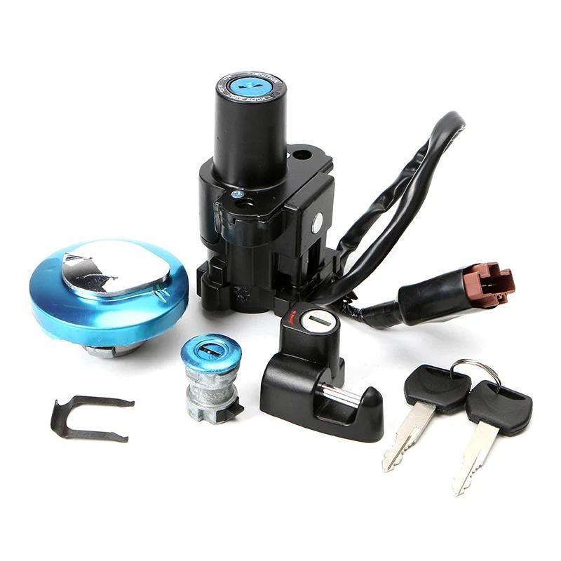 รถจักรยานยนต์สวิทช์จุดระเบิดล็อคแก๊สเชื้อเพลิง Petrol ถังฝาครอบล็อคที่นั่งสําหรับ Honda CRF250L CRF2