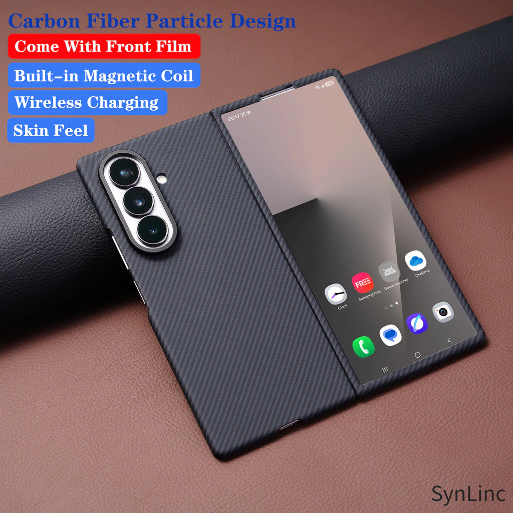 SAMSUNG คาร์บอนไฟเบอร์ไร้สายชาร์จกรณีเหมาะสําหรับ ซัมซุง กาแลคซี Z พับ8อัลตร้าพับ3 4 5 6 7บางเฉียบผิวรู้สึกแม่เหล็กพับกรณีฝาครอบป้องกันด้วยฟิล์มแก้วหน้