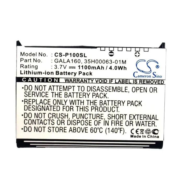 3.7V 1100mAh PDA,กระเป๋า PC แบตเตอรี่ GALA160 สําหรับ HTC Galaxy, สําหรับ DOPOD P100, สําหรับ I-Mate