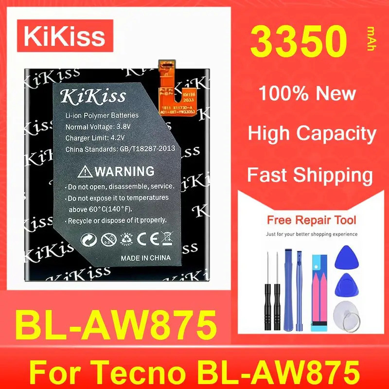 แบตเตอรี่โทรศัพท์มือถือทดแทนสําหรับ BL-AW875 สําหรับ Tecno BL-AW875
