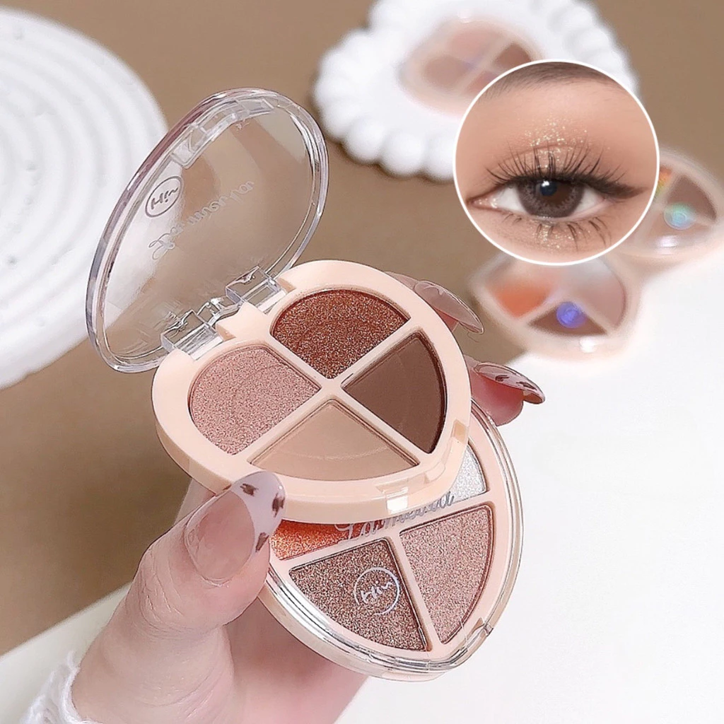 V-shop: อายแชโดว์ พาเลทอายแชโดว์ Eyeshadow(YC5158) เนื้อใยไหม-ประกายชิมเมอร์ กลิตเตอร์ สีสวย กันน้ํา ติดทนนาน