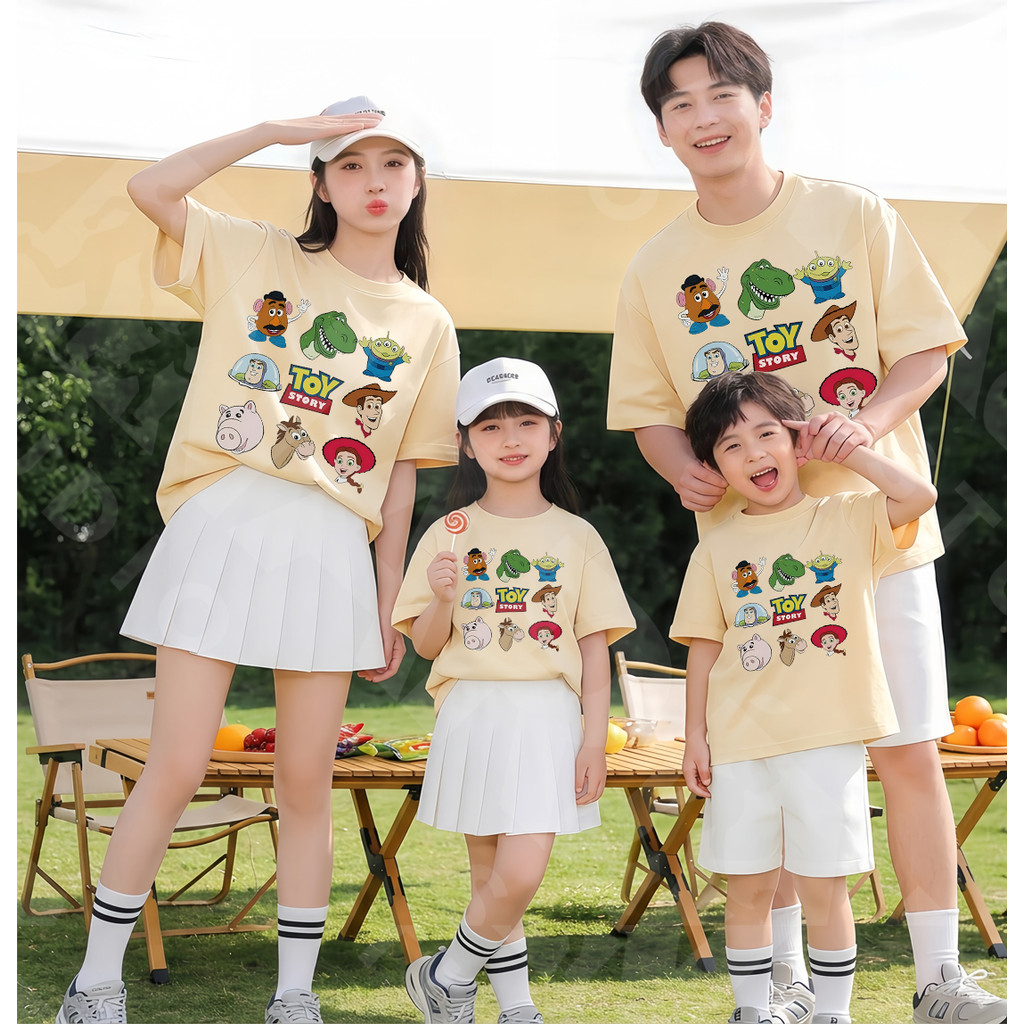 🔥พร้อมส่ง&COD🔥RINA STUDIO🔥ชุดครอบครัวรุ่นใหม่ปี 2026 เสื้อยืดลายการ์ตูน เหมาะสำหรับสวมใส่ทุกคนในครอบครัว#39