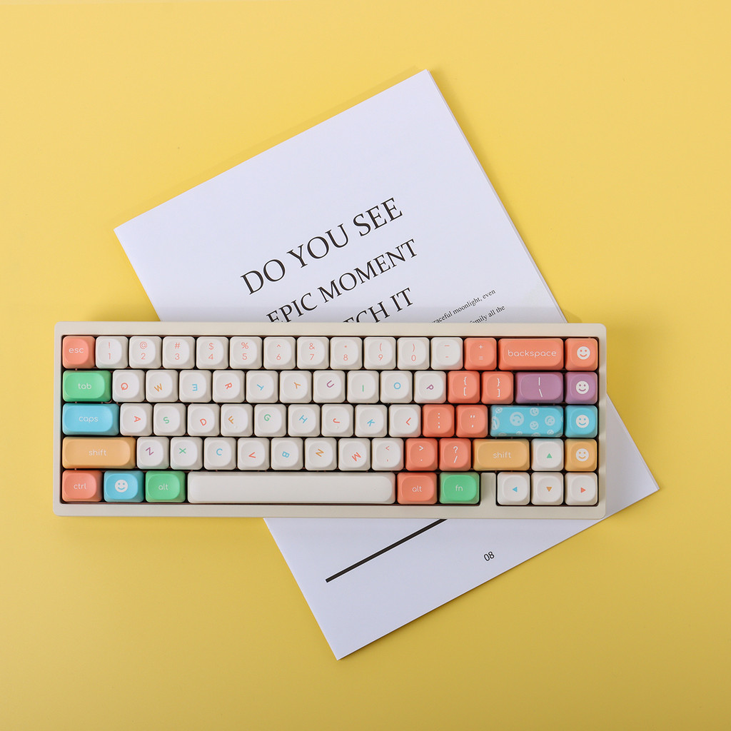 Cool kids Keycaps PBT Material MOA Profile Dye Sublimation Mechanical Keyboard Keycaps
