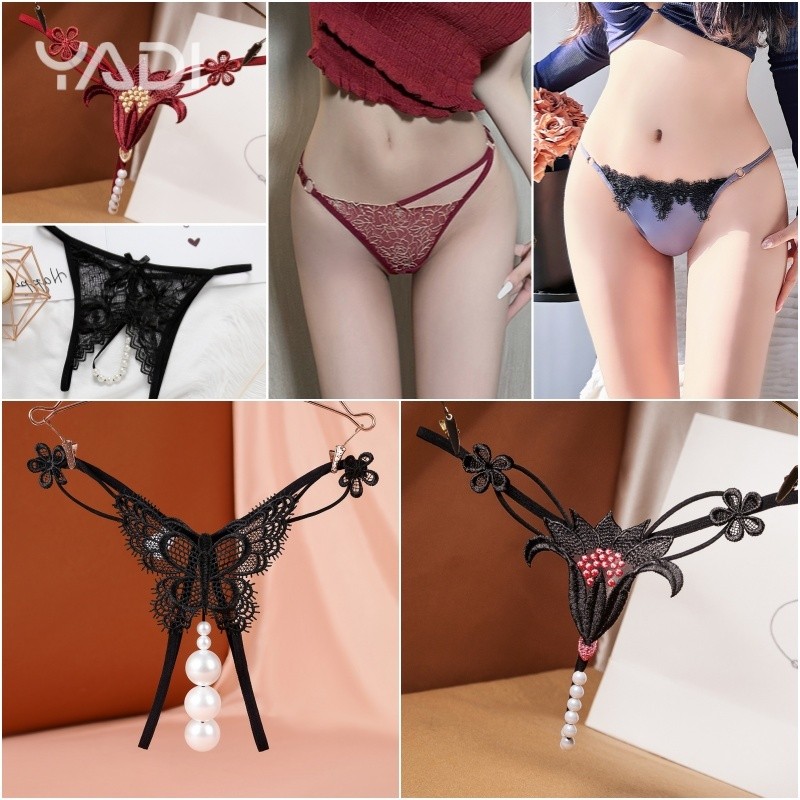 【YADI】 กางเกงชั้นในผู้หญิงเซ็กซี่ ลายทอง ไร้ขอบ ใส่สบาย พร้อมส่ง underwear