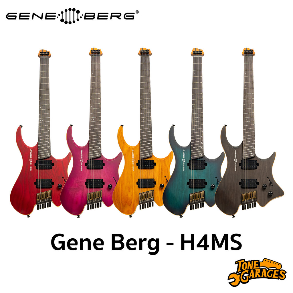 GENE BERG H4MS Headless Guitar Multiscale กีต้าร์ไฟฟ้าหัวตัด
