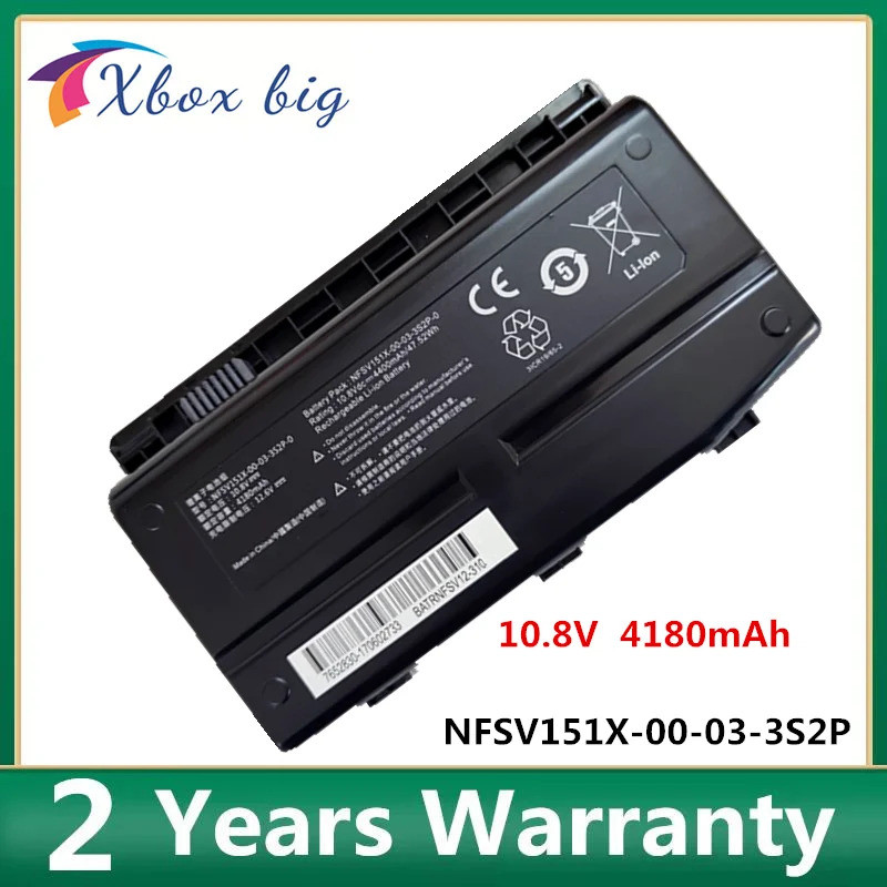 10.8V 47.52Wh NFSV151X-00-03-3S2P-0 แบตเตอรี่แล็ปท็อปสําหรับ Machenike F117 F1 F2 F6 X6TI X6TI-M2 GE