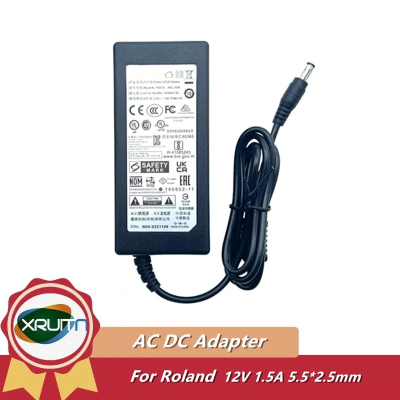 12V 1.5A อะแดปเตอร์ AC สําหรับ Roland กีตาร์ PSB-5U FP-10 FP-18 BK RD-88 แหล่งจ่ายไฟ