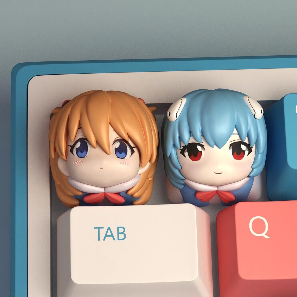 keycap คีย์แคป คีย์แคปใส Eva Keycap Ayapoli Keycap Neon Genesis Evangelion Creative คีย์บอร์ด esc