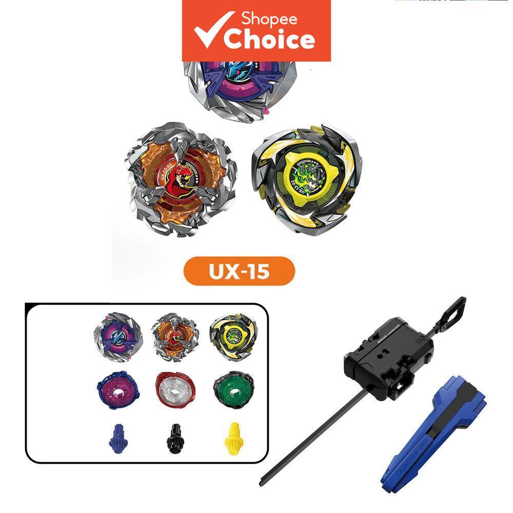 Bey X UX-15 Shark Scale Deck ชุด Launcher Spinning Top Battle ของเล่นเด็ก Burst Evolution Gyroscope การแข่งขันของขวัญ