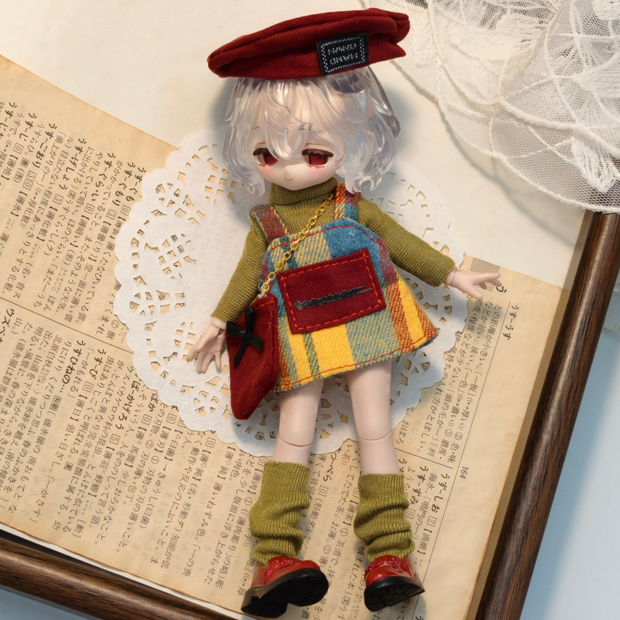 เสื้อผ้าตุ๊กตา เหมาะสําหรับ 1/8, 1/12 Ob11, 13-17 ซม. Asiti ตุ๊กตา BJD ชุดของเล่นอุปกรณ์เสริม (ไม่มีตุ๊กตา,ไม่มีรองเท้า)