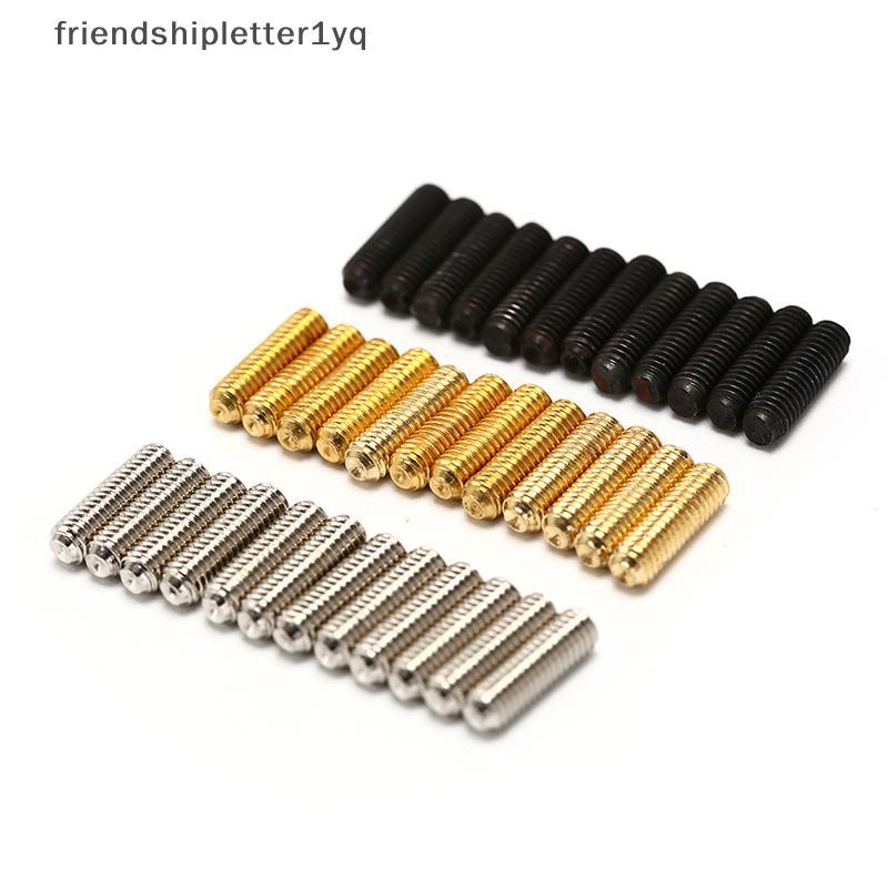 (แฟน) 12PCS Electric Bass กีตาร์สะพานอานสกรูหกเหลี่ยม Tremolo Bridge Hex Screw (TH)