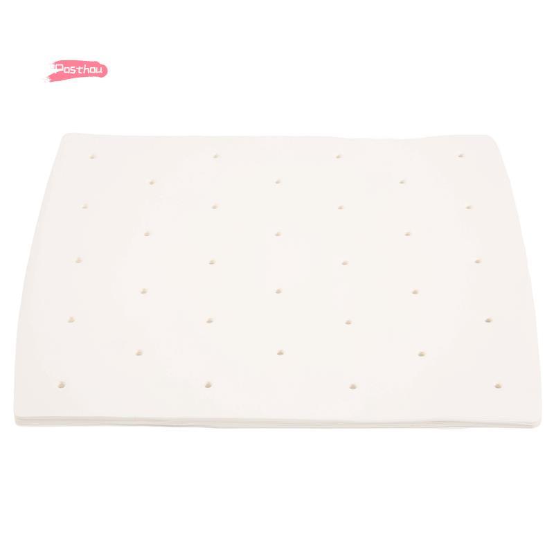 [posthouse]100 ชิ้น Air Fryer Parchment Liner,Perforated Square Air Fryer Liner สําหรับ Foodi Grill 