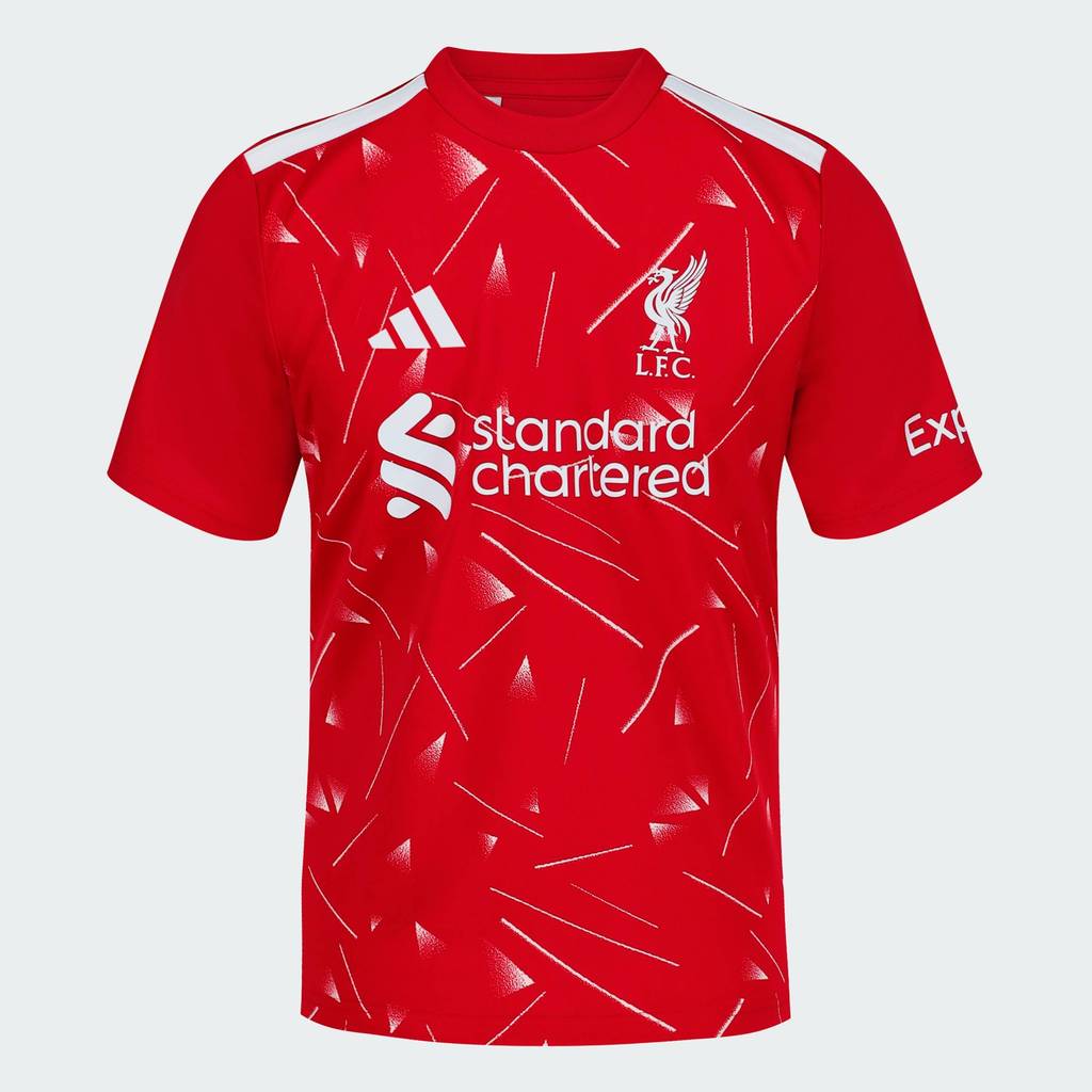 adidas ฟุตบอล Liverpool FC 26/27 Home Fan Jersey เด็ก สีแดงเบอร์กันดี LE5780