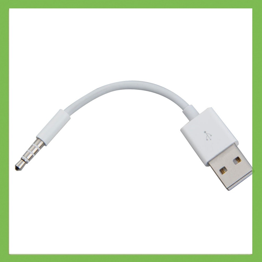 [aigoni.th] สายชาร์จข้อมูล USB 3.5 มม. Sync สายสัญญาณเสียงสําหรับ iPod Shuffle 3rd 4th Gen