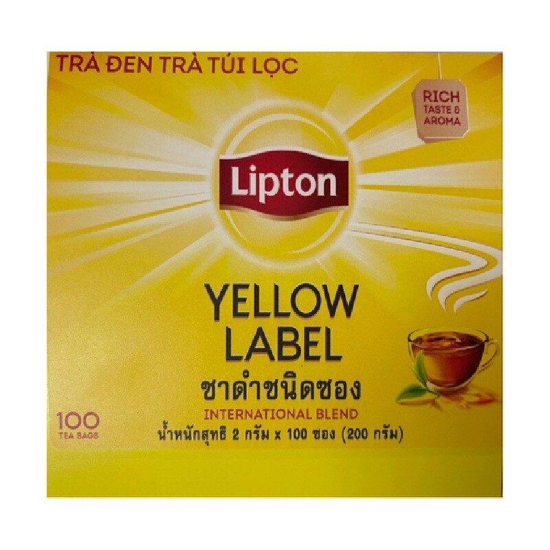 LIPTON ชา ขนาด 2 กรัม (กล่อง 100 ซอง)