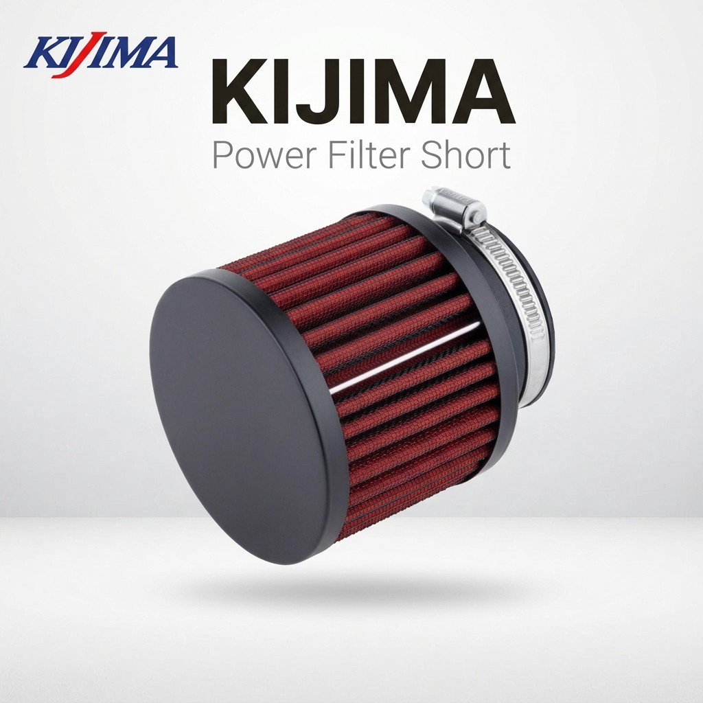 Kijima Motorcycle Parts Power Filter TW200/225/Serow 102-061R Red | ไส้กรองพลังงานอะไหล่มอเตอร์ไซค์ 