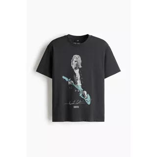 H&M(เอชแอนด์เอ็ม) เสื้อยืดทรงหลวม (Loose Fit T-shirt) ผู้ชาย 0972640_27