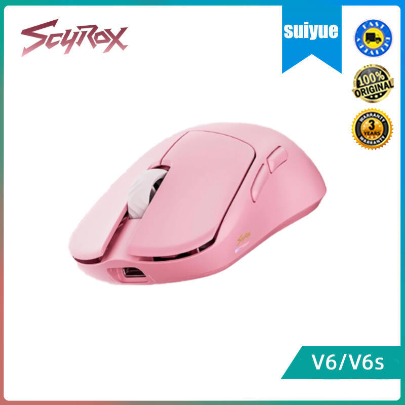 Scyrox V6/V6s เมาส์ esports ไร้สายน้ําหนักเบาพร้อมด้ามจับมือขนาดเล็ก โปรเซสเซอร์ 3950 ดั้งเดิม 8K