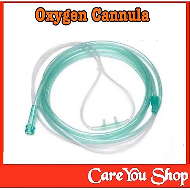 สายออกซิเจนแคนนูล่า สำหรับผู้ใหญ่ ยาว 2.1 ม. Oxygen Nasal Cannula สายให้ออกซิเจน แบบเสียบจมูก