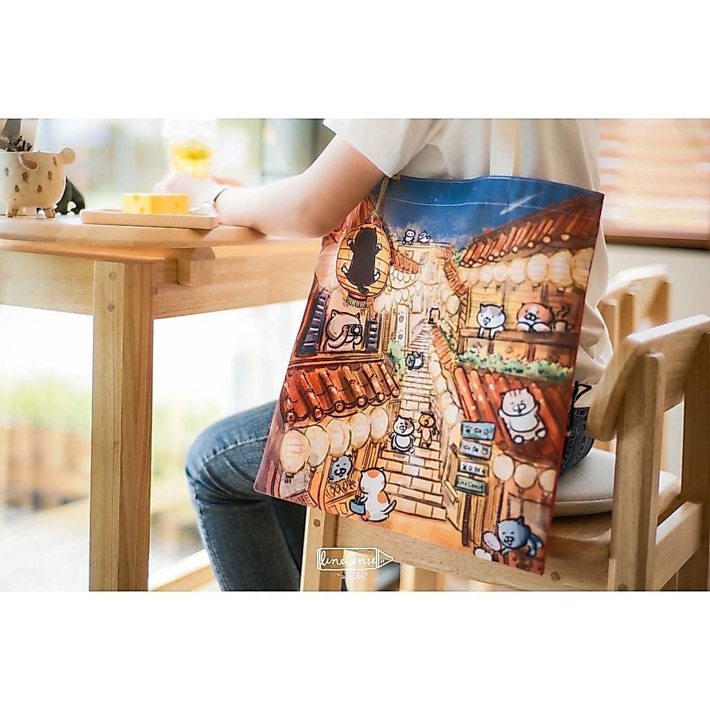 " Taiwan Cat " canvas tote bag กระเป๋าผ้าแคนวาส ลาย แมวไต้หวัน