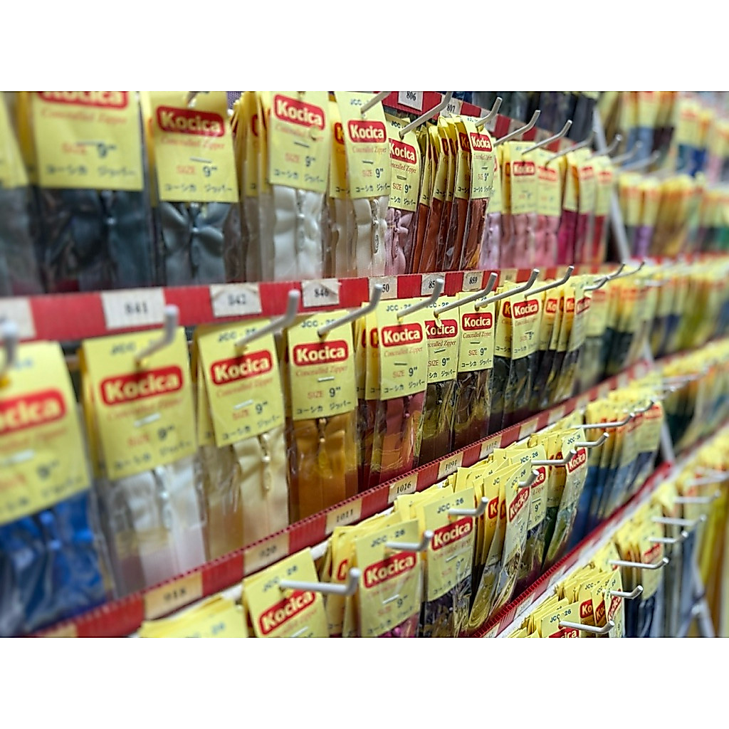 ซิปซ่อน 9นิ้ว (แคตตาล็อค1)สีเยอะมาก ซิปติดกางเกง สินค้าพร้อมส่ง แบ่งขาย1เส้น