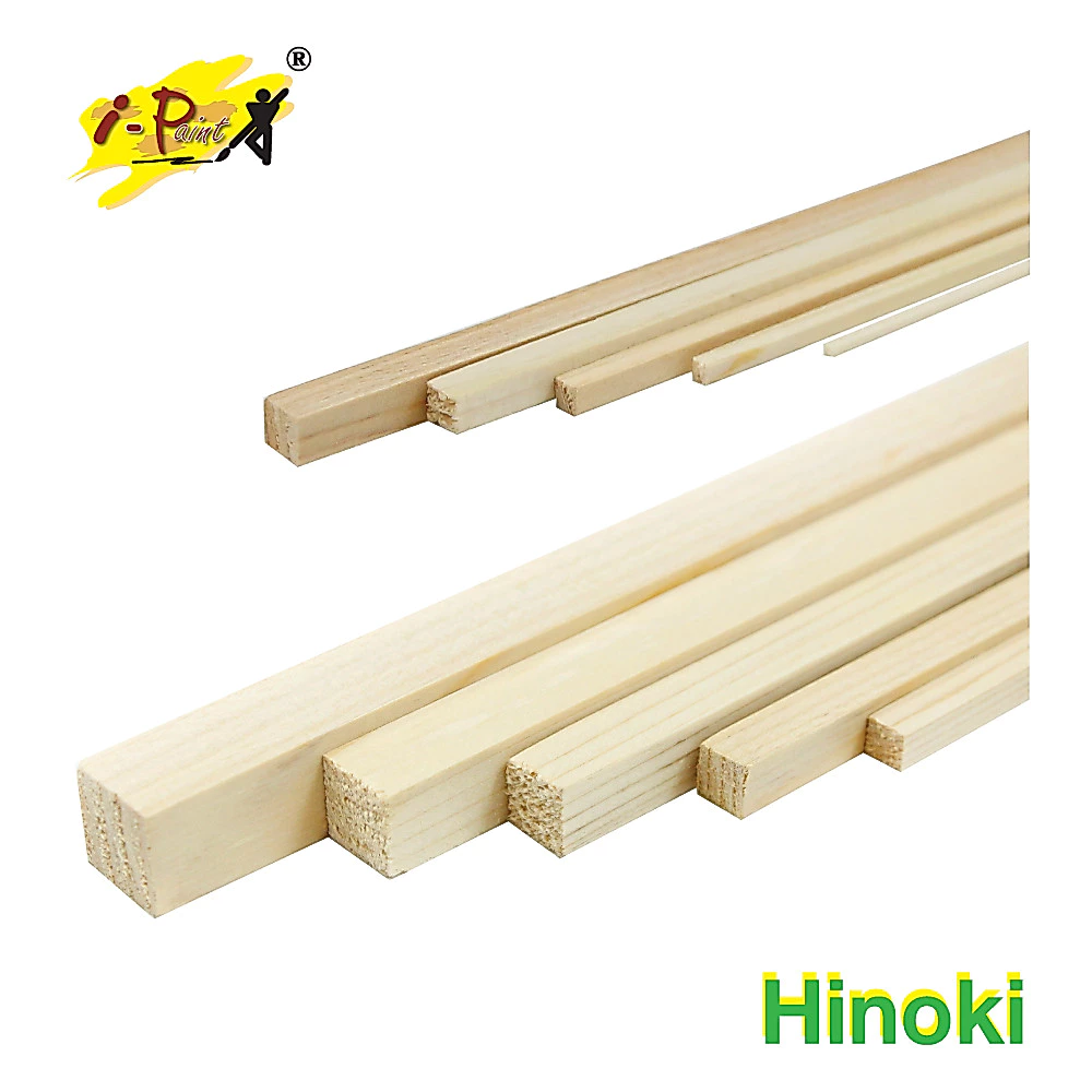 i-Paint (ไอเพ้นท์) ไม้โมเดล ชนิดเหลี่ยม HINOKI รหัส HS9
