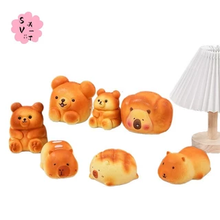 ของเล่นหยิกขนมปังหมี Capybaras - PU บรรเทาความเครียด Rebound ช้าสําหรับผู้ใหญ่เด็ก