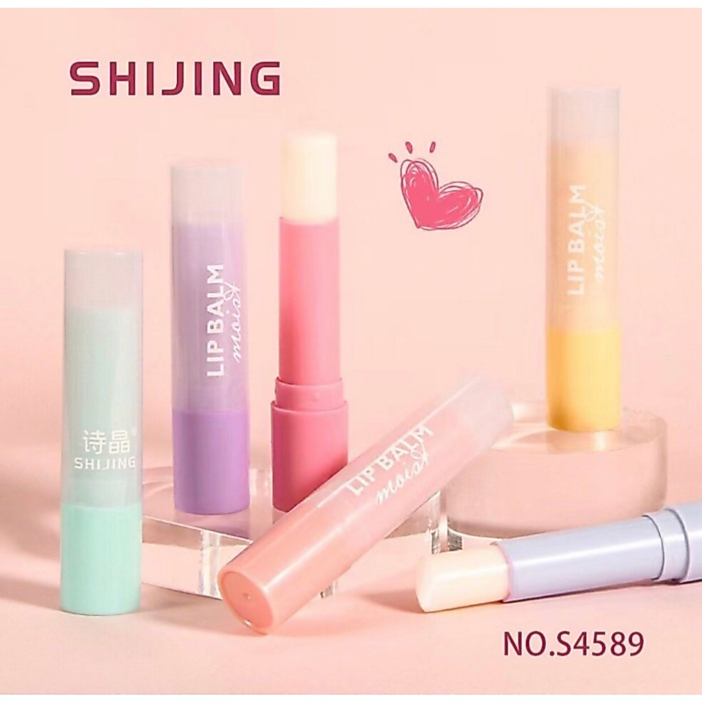 SHIJING ลิปบลามบำรุงริมฝีปาก ให้อมชมพู ไม่แห้งกร้าน กลิ่นหอม S4589