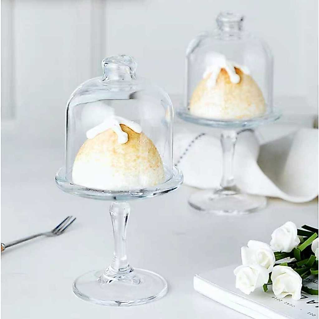 Clear the table สินค้าพร้อมส่ง Mini Pastry ที่วางขนมพร้อมฝาครอบ