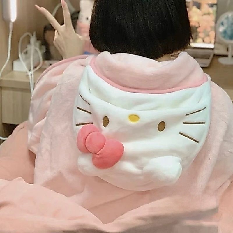 Paradise Same Style Four Seasons kitty Pink Tender Girl Heart Hello kitty Cloak