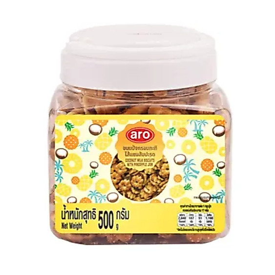 เอโร่ ขนมปังกะทิ ไส้แยมสับปะรด 500 ก.