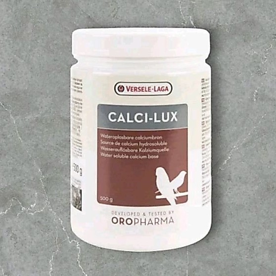 Calci-lux แคลเซียมเสริมสำหรับนก ขนาด150g/ 500g.