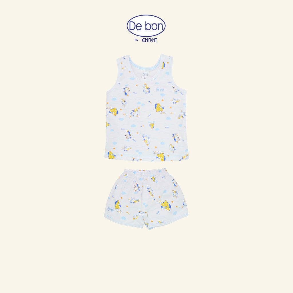DE BON  เสื้อแขนสั้นกางเกงขาสั้น 1-24เดือน ยูนิคอร์น (ขายแยกชิ้น) EI2BC2+EI2BC4+EI2BC5+EI3BC6