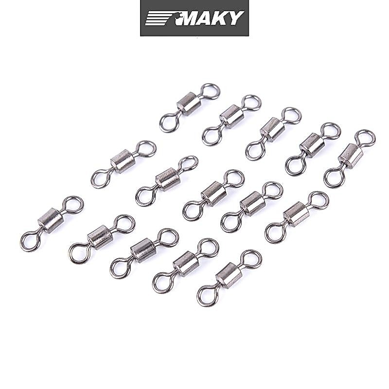 LLPH 50PCS ตกปลาแบริ่ง Rolling Swivel Solid Ring Connector 11 ขนาด
แอลพีแอล