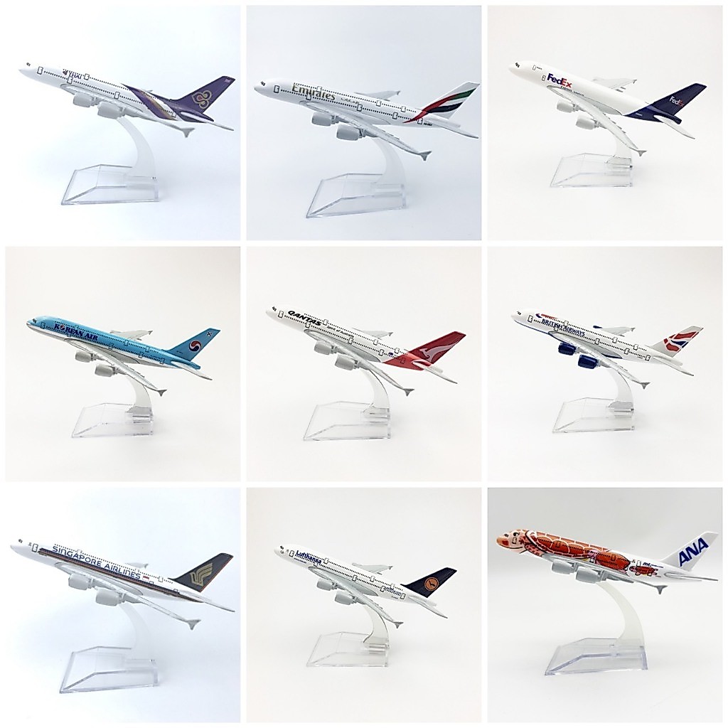 **สินค้าพร้อมส่ง** โมเดลเครื่องบิน 16 ซม. ชุดแอร์บัส AIRBUS A380 Model Plane เครื่องบิน (สินค้าสำหรับตั้งโชว์เท่านั้น)