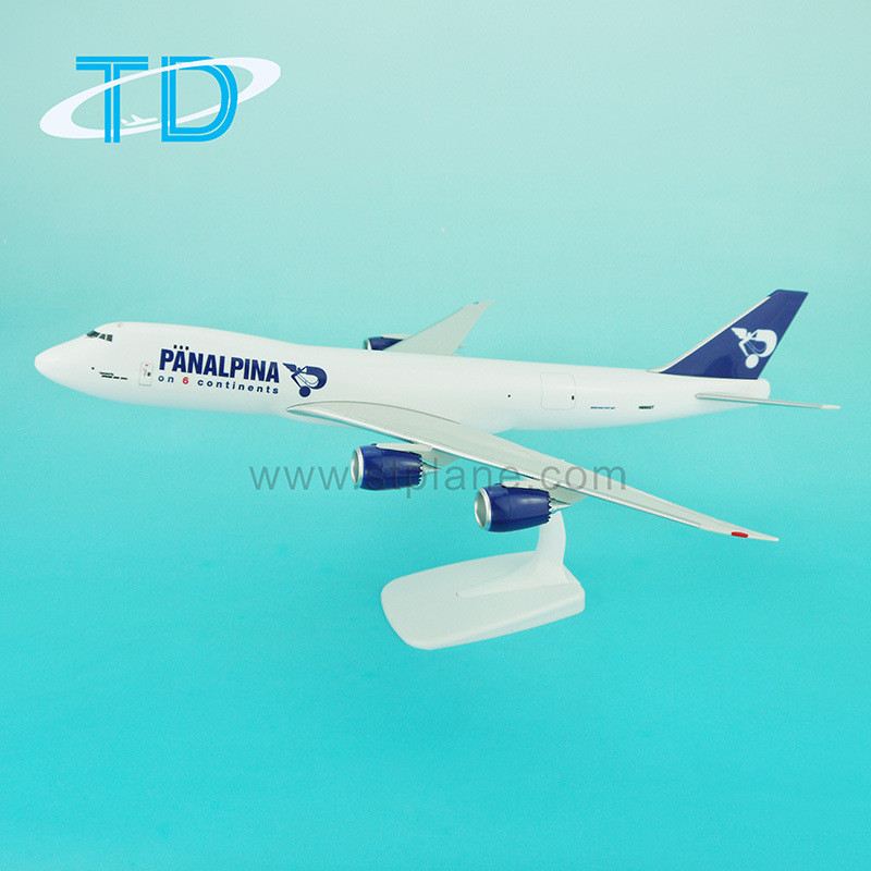 B747-8F เครื่องบินคาร์โก้ PANALPINA 1/200 เครื่องบินรุ่นพลาสติก ABS