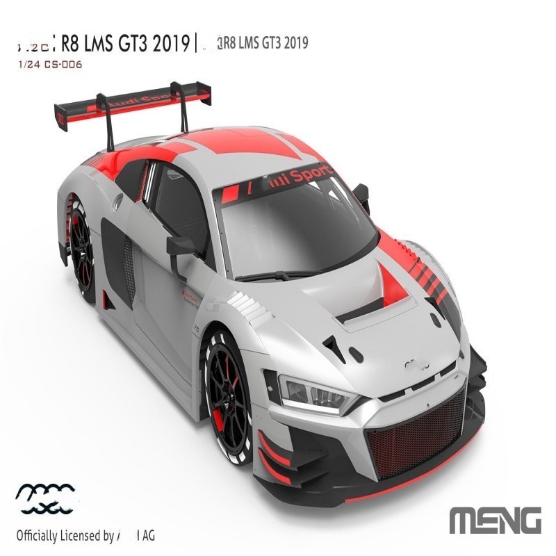MENG CS-006 1/24 Scale AD R8 LMS GT3 2019 Model Kit