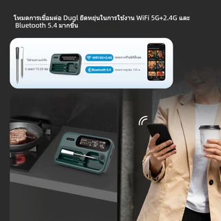 INKBIRD Tempwise TNT-2BW 5G Wifi เครื่องวัดอุณหภูมิอาหาร 2 Probe ไร้สายบลูทูธBBQ เนื้อทําอาหารย่าง