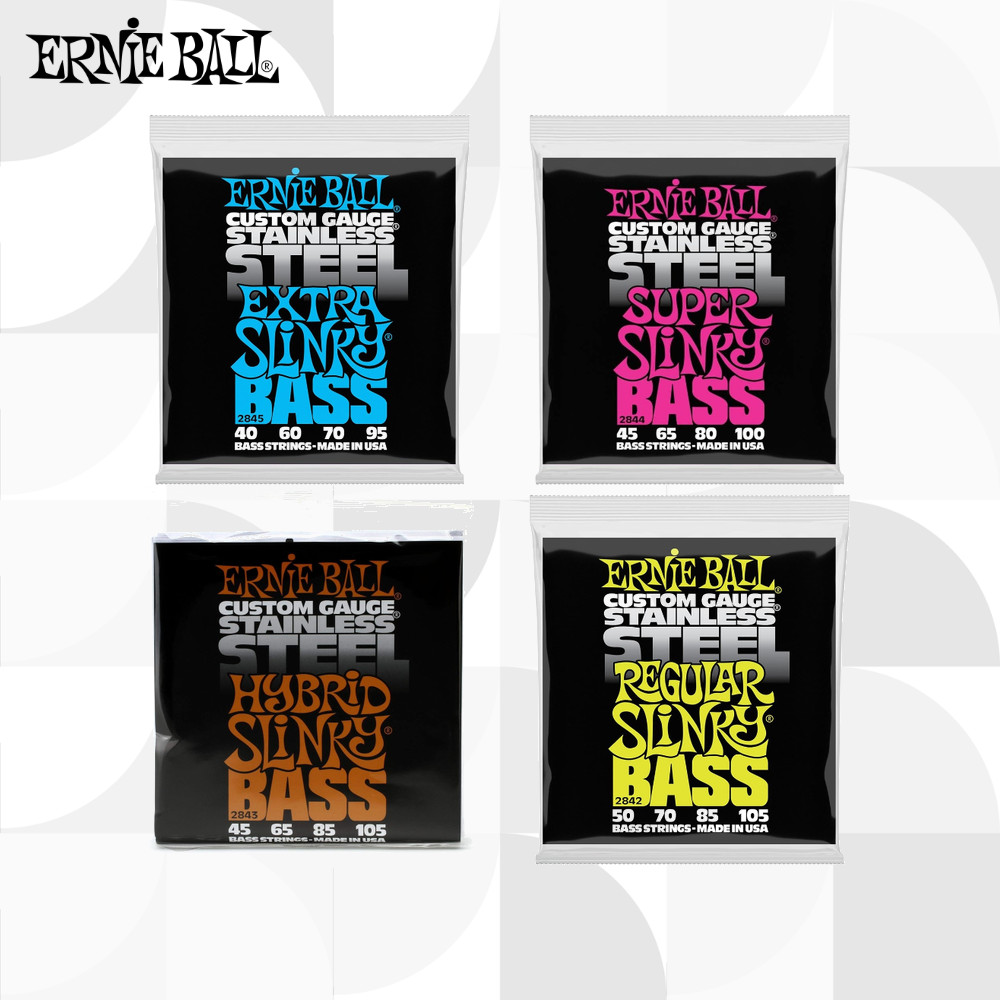 ERNIE BALL Bass Stainless Steel 2845/2844/2843/2842 Extra Slinky/Super Slinky/Hybrid Slinky/Regular 
