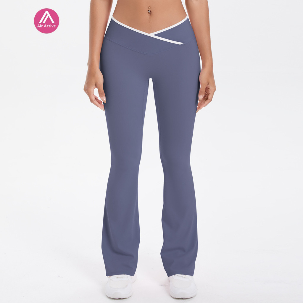 AirActive Yoga Sports Pants Flared Pants Cross Waist High Waist Hip-lifting Moisture-wicking