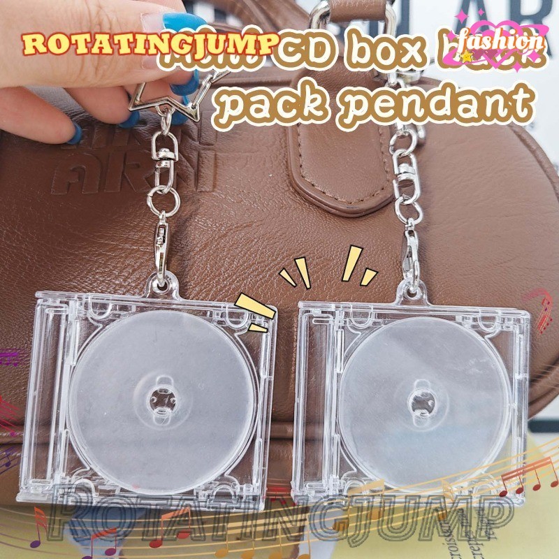 [ Fashion ]Album Collection Box Keychain - CD Box School Bag Pendant - Kids Birthday Presents - Keyr