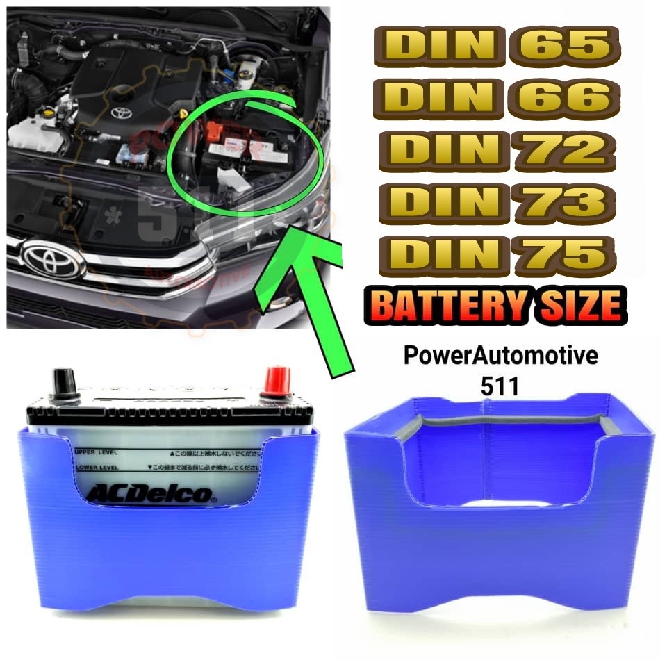 BATTERY JACKET DIN66 / DIN 72 / DIN 73 / DIN 75 / 370LN3-MF / 57412-LN3 ฝาครอบป้องกันแบตเตอรี่