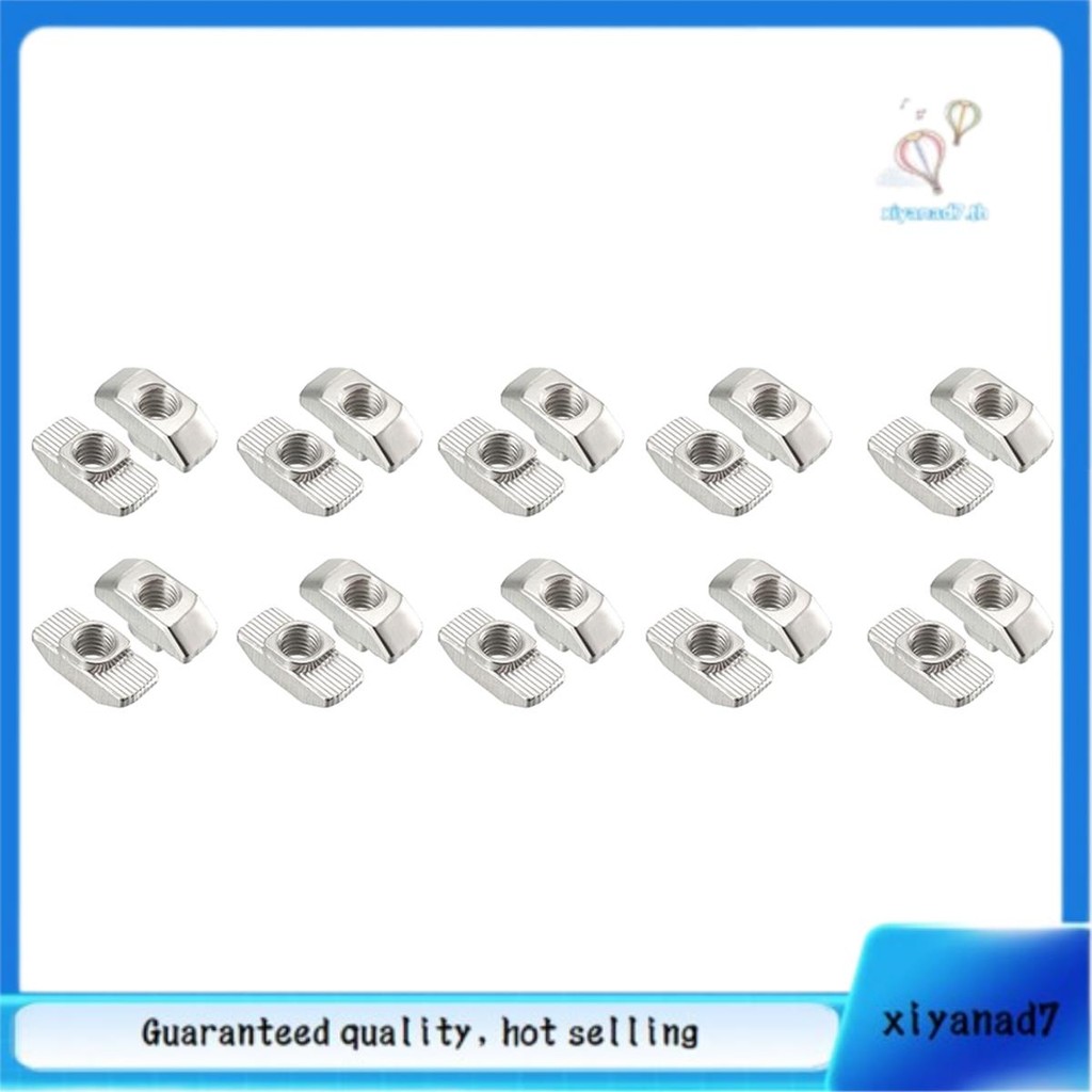 [xiyanad7.th]20PCS T Nuts Kit M8 Hammer Head T-Nuts Connector Assortment สําหรับ T-Slot
